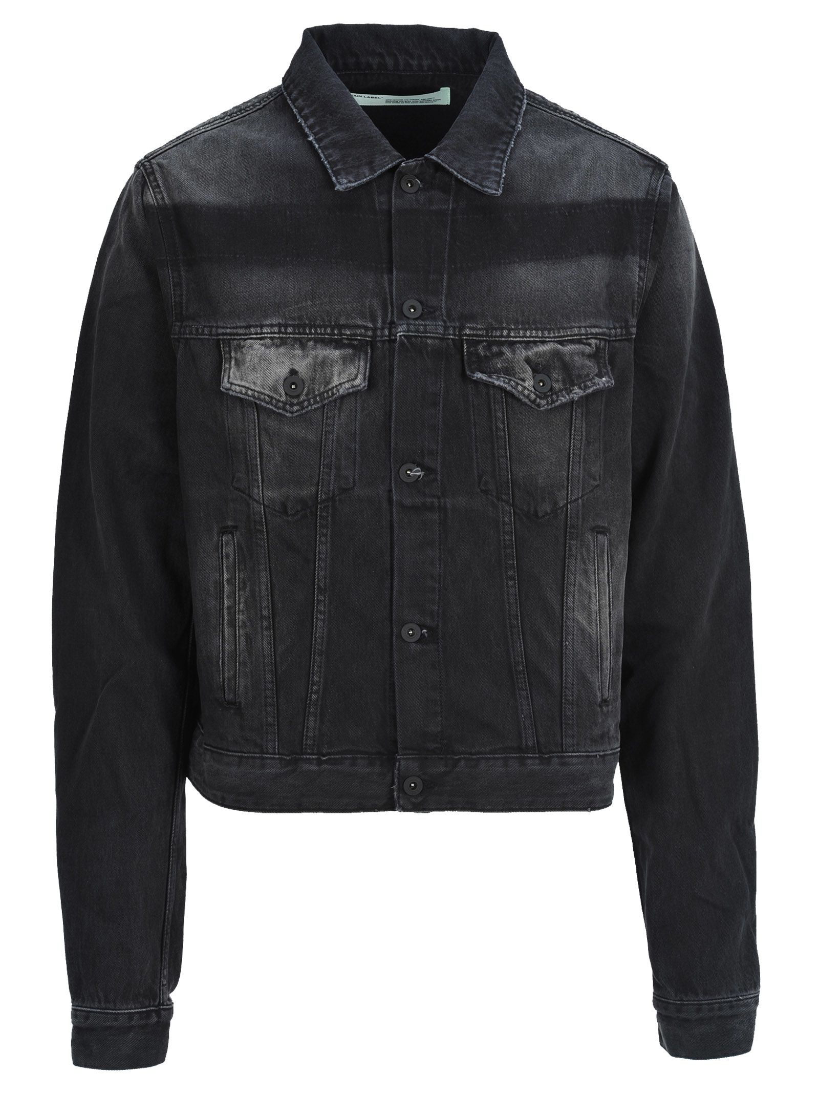 off white impressionism denim jacket