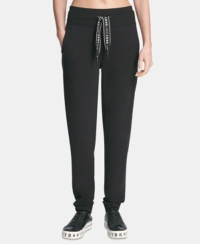 Shop Dkny Sport Logo Joggers, Created For Macy's In Black