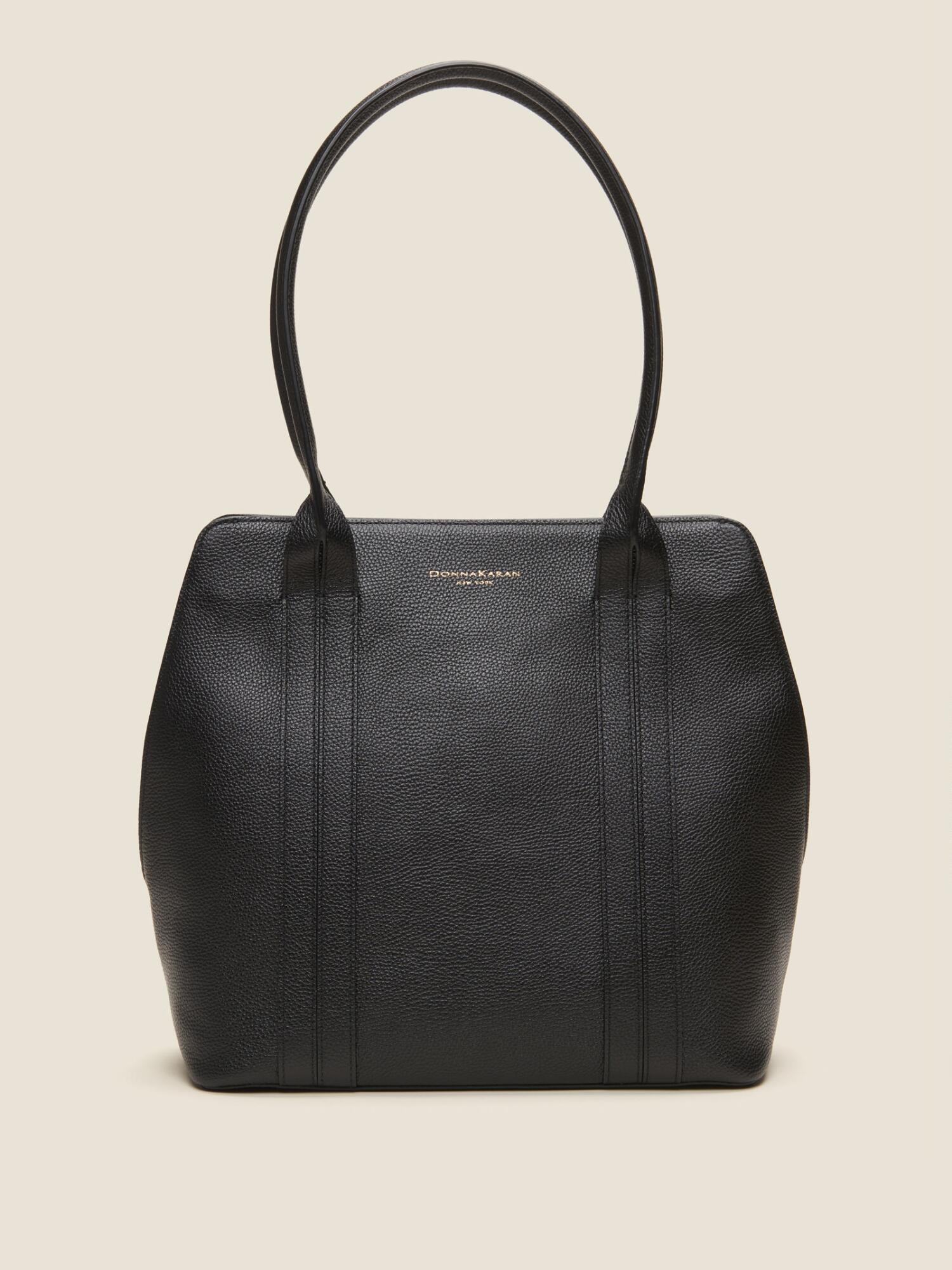 donna karan leather tote