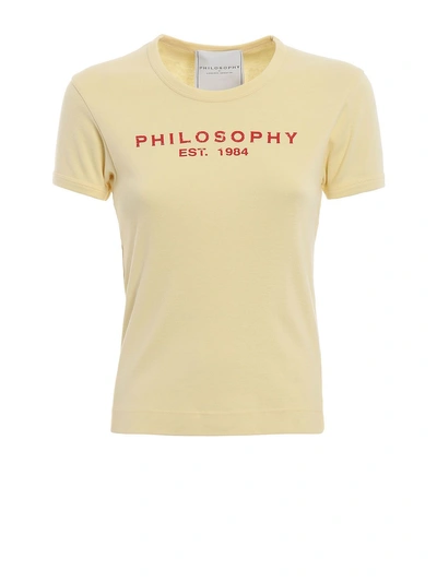 Shop Philosophy Di Lorenzo Serafini Logo T-shirt In Giallo
