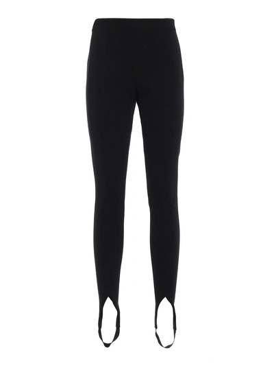 Shop Givenchy Skinny Stirrup Trousers In Black
