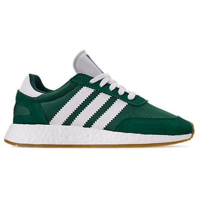 niets Geslagen vrachtwagen vergelijking Adidas Originals Adidas Green And White I-5923 Mesh And Suede Leather  Sneakers | ModeSens