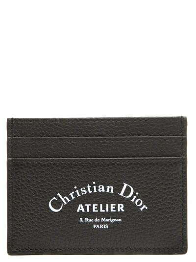 Shop Dior Homme ' Atelier' Cardholder In Black