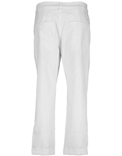 Shop Brunello Cucinelli Garment Dye Utility Pant In Bianco