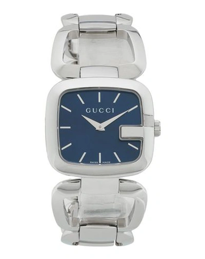 Shop Gucci Wrist Watch In Dark Blue