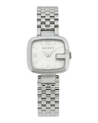 Shop Gucci Wrist Watch In Silver