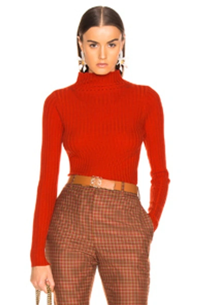 Shop A.l.c . Lamont Sweater In Red