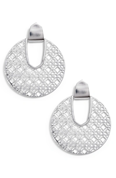 Shop Kendra Scott Diane Drop Earrings In Silver Filigree
