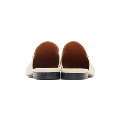 Gucci Princetown Horsebit-detailed Suede Slippers In 9022 White