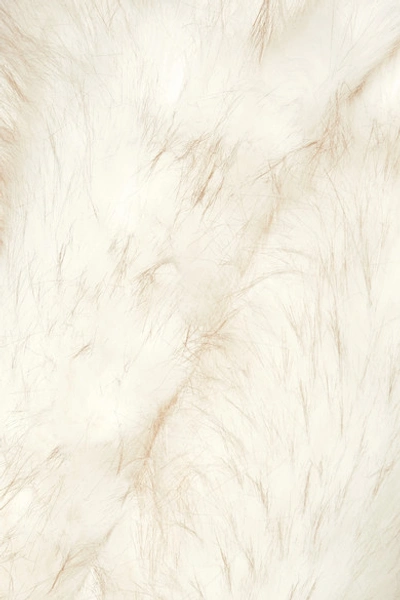 Shop A Perdifiato Maria Faux Fur Coat In White