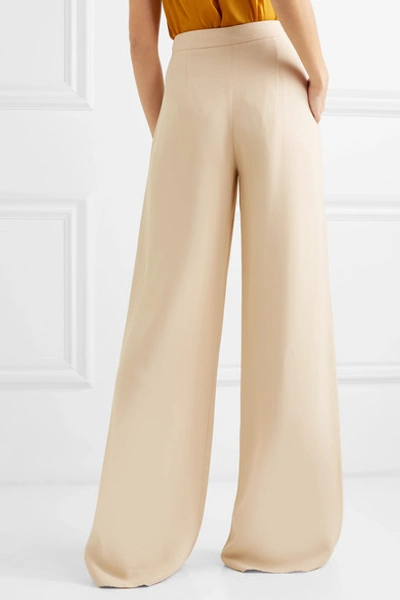 Shop Arje Woven Wide-leg Pants In Cream