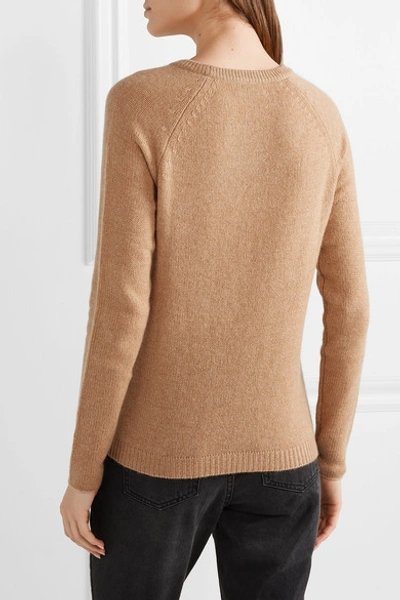 Shop Allude Cashmere Sweater In Camel