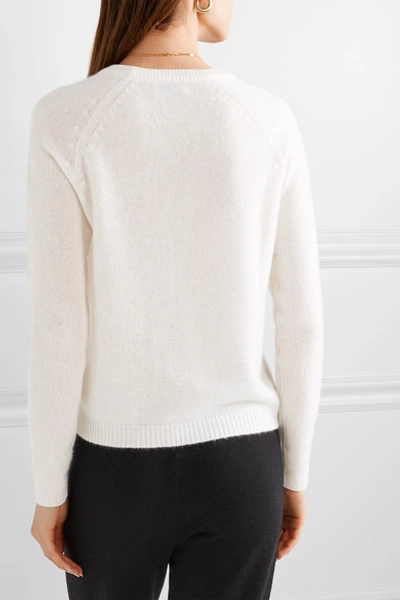 Shop Allude Cashmere Sweater In Cream