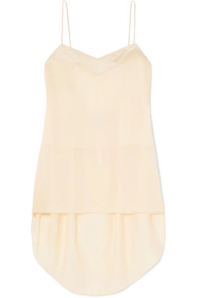 Shop Arje Washed-silk Camisole In Cream