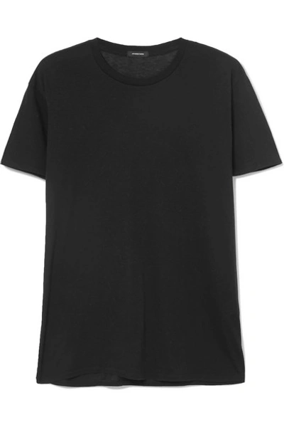 Shop R13 Boy Cotton And Cashmere-blend T-shirt In Black