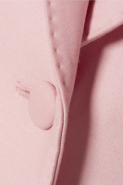 Shop Gabriela Hearst Sophie Wool And Silk-blend Blazer In Baby Pink