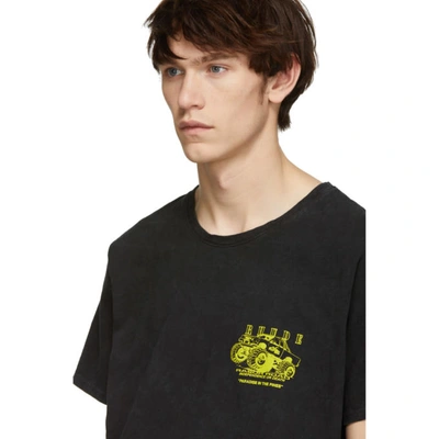 Shop Rhude Black Rasor Road T-shirt