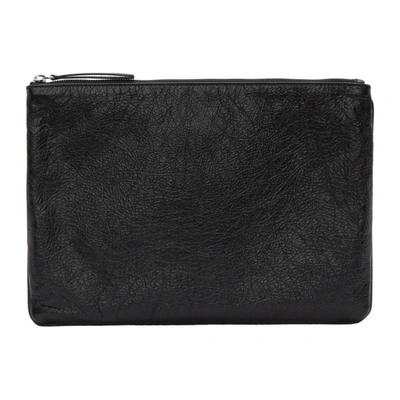 Shop Balenciaga Black I Love Technology Pouch In 1065 Noir