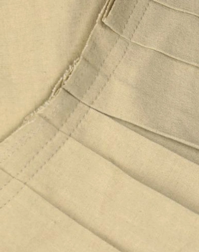 Shop Isabel Marant Woman Midi Skirt Khaki Size 4 Linen, Viscose, Cotton, Elastane In Beige