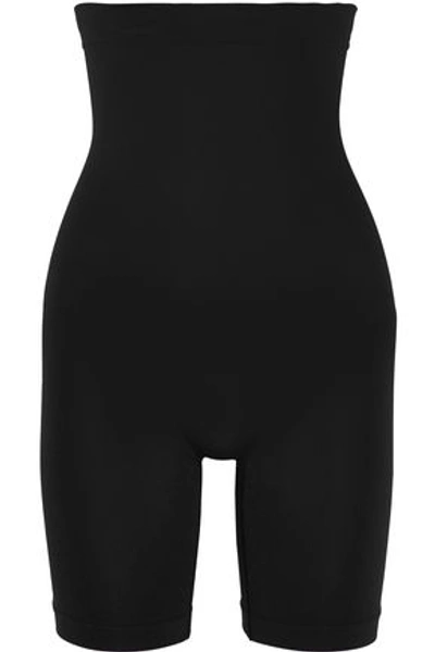 Shop Yummie By Heather Thomson Woman Stretch-jersey Shorts Black