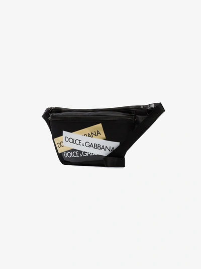 Shop Dolce & Gabbana Gürteltasche Mit Logo-tapes In 8s574 Black