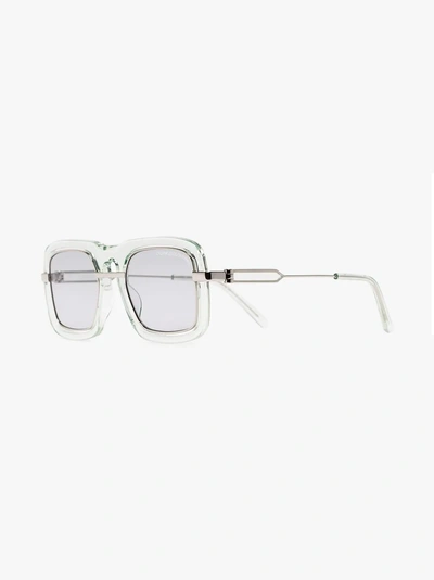 Shop Calvin Klein 205w39nyc Sonnenbrille Mit Dickem Gestell In Green