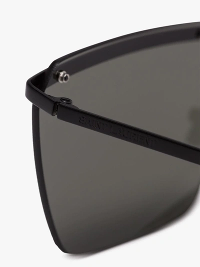 Shop Saint Laurent Eyewear '243-003' Sonnenbrille In Black