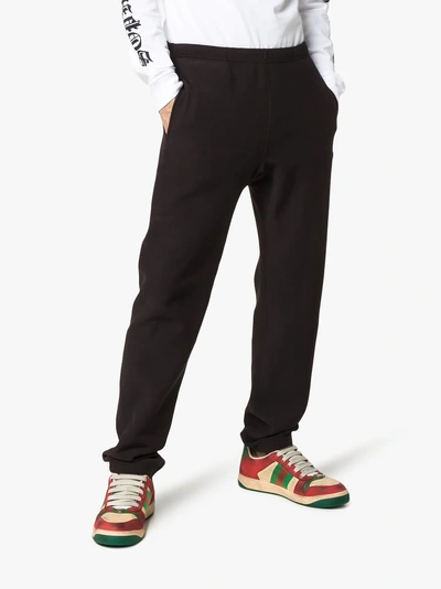 Shop Champion Reverse Weave Cotton Sweat Pants In Black