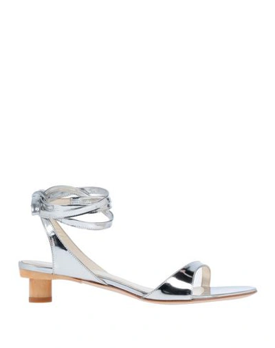 Shop Tibi Sandals In Silver