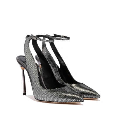 Shop Casadei Blade Venus In Zinc