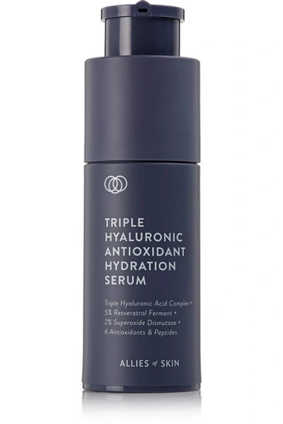 Shop Allies Of Skin Triple Hyaluronic Antioxidant Hydration Serum, 30ml - Colorless