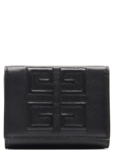 Shop Givenchy 4g Embossed Wallet In Black