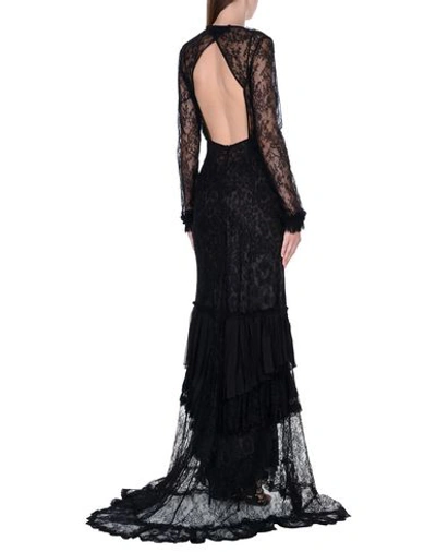 Shop Roberto Cavalli Long Dresses In Black
