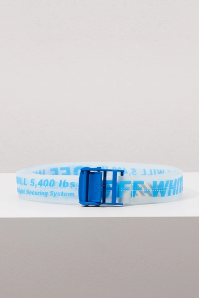 Shop Off-white Industrial Belt In Transparent Blue