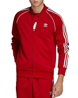 adidas originals superstar jacket red