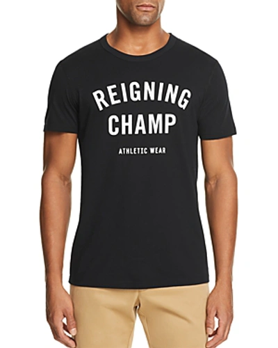 Shop Reigning Champ Gym Logo Tee In Black/white