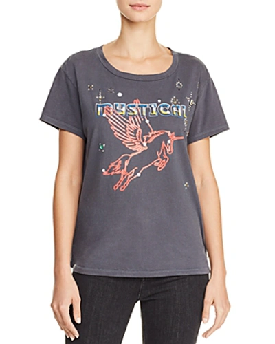 Shop Mother The Boxy Goodie Goodie Embellished Tee In Mystical