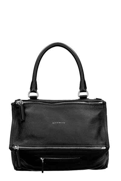 Shop Givenchy Pandora Medium Handbag In Black Leather