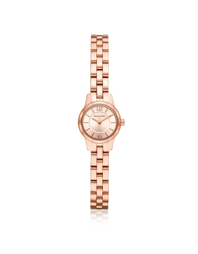 Shop Michael Kors Petite Runway Rose Gold-tone Watch