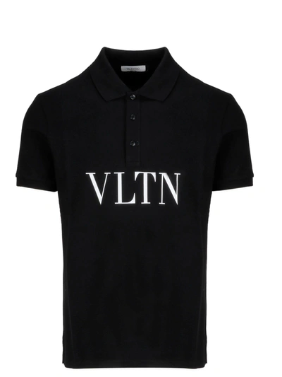 Shop Valentino Vltn Polo Shirt In 0no