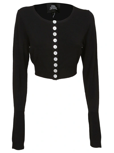 Shop Marc Jacobs Cropped Cardigan In Black