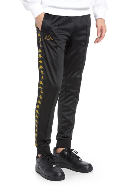 Kappa Active Banded Track Pants In Black/ Gold | ModeSens
