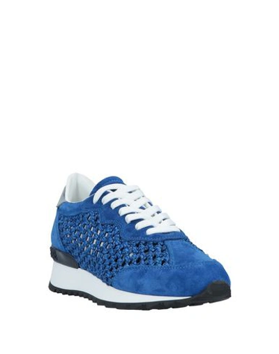 Shop Casadei Sneakers In Blue