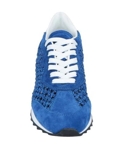 Shop Casadei Sneakers In Blue