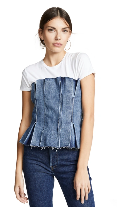 Shop Levi's Lmc Denim Corset In Indie Ink