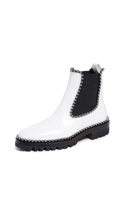 Shop Alexander Wang Spencer Boots In White