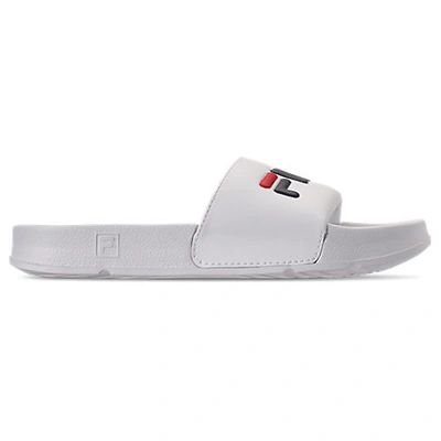 Shop Fila Women's Drifter Slide Sandals In White
