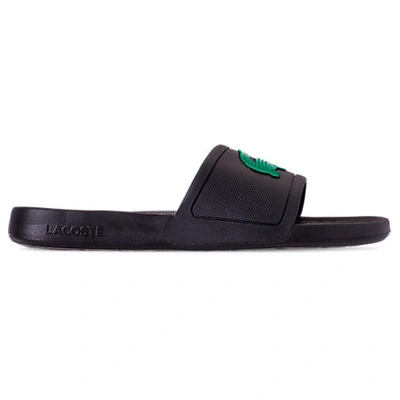 Shop Lacoste Men's Fraisier Slide Sandals In Black