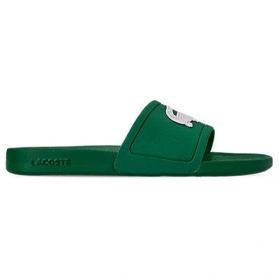Shop Lacoste Men's Fraisier Slide Sandals In Green Size 8.0
