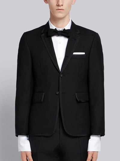 Shop Thom Browne Grosgrain Tipping Tuxedo In Black